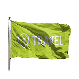 Bedrukte beachflags voor promotie op evenementen.